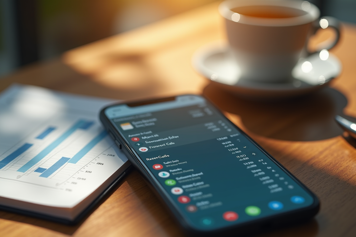Smartphone avec historique d