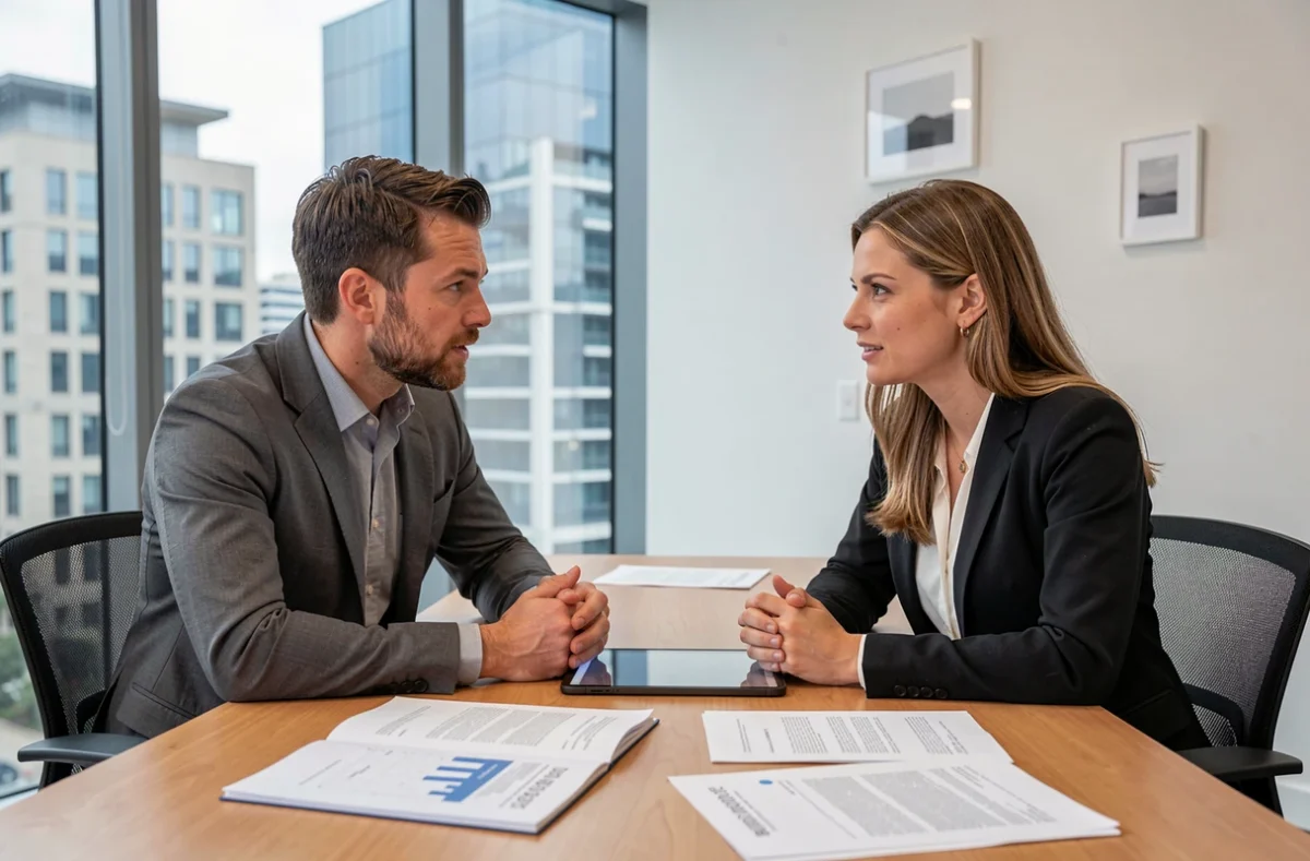 Réunion professionnelle pour comparer portage salarial et statut d'indépendant